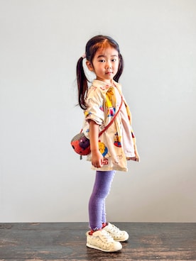 「Ampersand（アンパサンド）のアイテム」を使った、KOOOさん（キッズ・90cm）の夏コーディネート