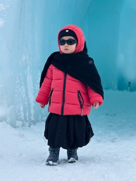 「Handmade（ハンドメイド）のアイテム」を使った、KOOOさん（キッズ・90cm）の冬コーディネート