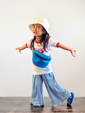 「SHIPS（シップス）のアイテム」を使った、KOOOさん（キッズ・90cm）の夏コーディネート