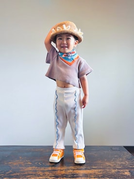 「アイテム（財布/小物）」を使った、KOOOさん（キッズ・90cm）の夏コーディネート