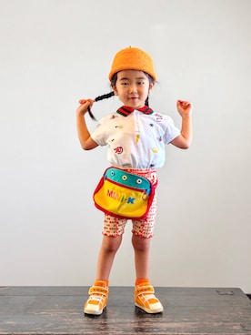 「GUCCI（グッチ）のアイテム」を使った、KOOOさん（キッズ・90cm）の夏コーディネート