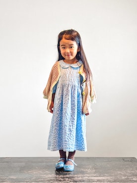 「Handmade（ハンドメイド）のアイテム」を使った、KOOOさん（キッズ・100cm）の秋コーディネート