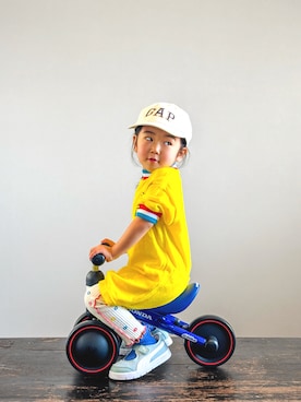 「GAP（ギャップ）のアイテム」を使った、KOOOさん（キッズ・90cm）の春コーディネート