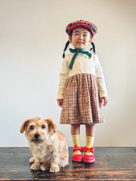 「アイテム（その他）」を使った、KOOOさん（キッズ・90cm）の秋コーディネート