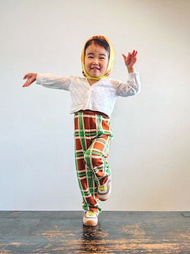 「アイテム（財布/小物）」を使った、KOOOさん（キッズ・90cm）の秋コーディネート