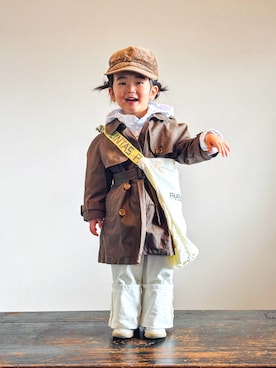 「アイテム（シューズ）」を使った、KOOOさん（キッズ・90cm）の秋コーディネート