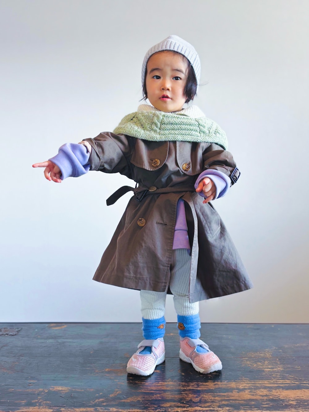 BURBERRYのトレンチコートを使ったキッズ人気ファッション