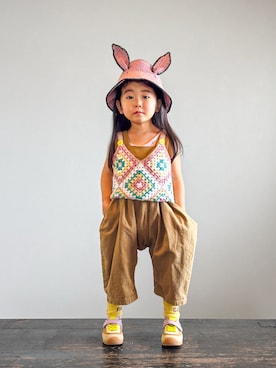 「CAMPER（カンペール）のアイテム」を使った、KOOOさん（キッズ・90cm）の春コーディネート