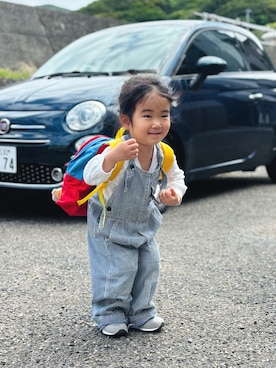 「GAP（ギャップ）のアイテム」を使った、KOOOさん（キッズ・90cm）の春コーディネート