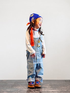 「GAP（ギャップ）のアイテム」を使った、KOOOさん（キッズ・100cm）の秋コーディネート