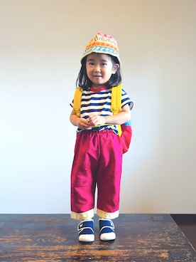 「アイテム（ジャケット/アウター）」を使った、KOOOさん（キッズ・90cm）の夏コーディネート