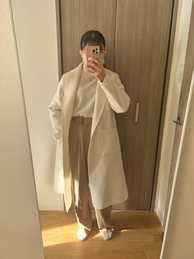 「Doux archives（ドゥアルシーヴ）のアイテム（その他アウター）」を使った、kuchi06さん（レディース・154cm）の冬コーディネート