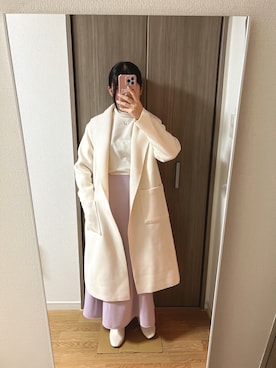 「Doux archives（ドゥアルシーヴ）のアイテム（その他アウター）」を使った、kuchi06さん（レディース・154cm）の冬コーディネート