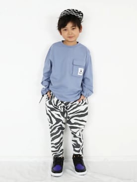 「jeans-b（ジーンズベー）のアイテム」を使った、iorin1さん（キッズ・120cm）の冬コーディネート