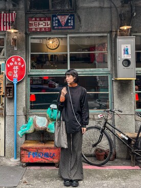 「PUBLUX（パブリュクス）のアイテム（アンサンブル）」を使った、shangyu さん（レディース・168cm）の冬コーディネート