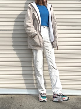 「classicalelf（クラシカルエルフ）のアイテム（マウンテンパーカー）」を使った、みなさまのおかげさん（レディース・161cm）の冬コーディネート