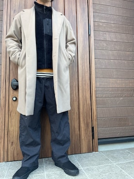 「ジーユー」｜nidさん（メンズ・171cm）の冬コーディネート