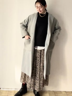 「Libby&Rose（リビーアンドローズ）のアイテム（シャツ/ブラウス）」を使った、rinaさん（レディース・160cm）の冬コーディネート