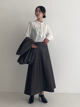 「アイテム（ジャケット/アウター）」を使った、美波さん（レディース・158cm）の秋コーディネート