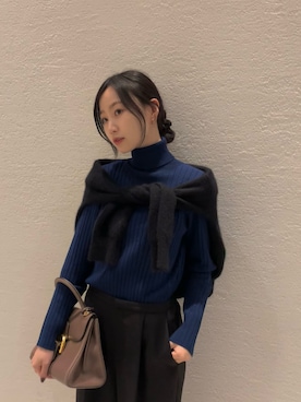 美波さん(レディース・158cm)の冬コーディネート