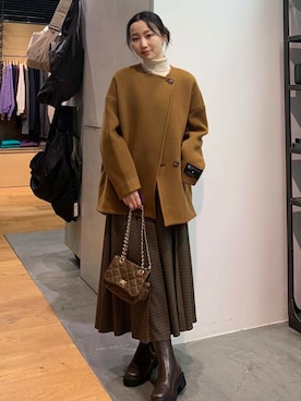 美波さん(レディース・158cm)の冬コーディネート
