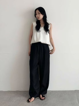 「アイテム（その他トップス）」を使った、美波さん（レディース・158cm）の夏コーディネート