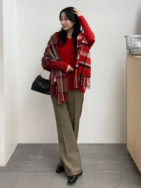 美波さん（レディース・158cm）の冬コーディネート