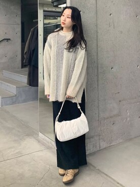美波さん（レディース・158cm）の冬コーディネート