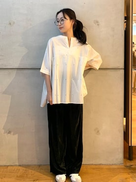 「かぐれ」｜美波さん（レディース・158cm）の夏コーディネート