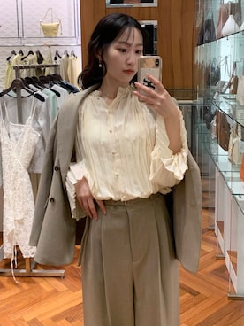 「URBAN RESEARCH ROSSO WOMEN（アーバンリサーチ　ロッソ）のアイテム（その他アウター）」を使った、美波さん（レディース・158cm）の冬コーディネート