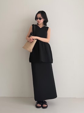 美波さん（レディース・158cm）の夏コーディネート