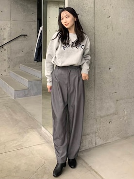 「URBANRESEARCH」｜「アイテム（ブーツ）」を使った、美波さん（レディース・158cm）の冬コーディネート