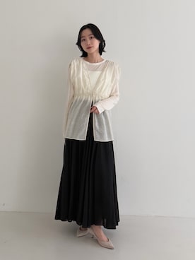 美波さん（レディース・158cm）の冬コーディネート