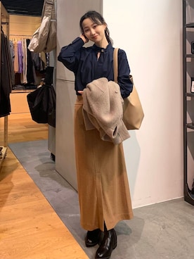 美波さん（レディース・158cm）の秋コーディネート