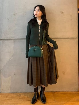 美波さん(レディース・158cm)の秋コーディネート