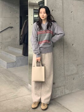 美波さん(レディース・158cm)の冬コーディネート