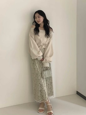 「URBAN RESEARCH ROSSO WOMEN（アーバンリサーチ　ロッソ）のアイテム（サンダル）」を使った、美波さん（レディース・158cm）の春コーディネート