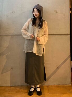 美波さん(レディース・158cm)の秋コーディネート