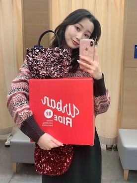 「ur_welcomeありがとうに会いに行く。」｜美波さん（レディース・158cm）の冬コーディネート