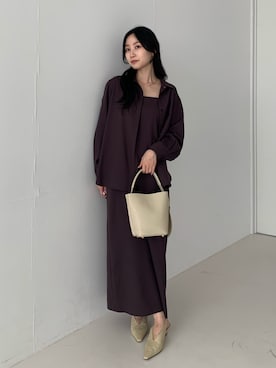 「アイテム（その他シューズ）」を使った、美波さん（レディース・158cm）の秋コーディネート