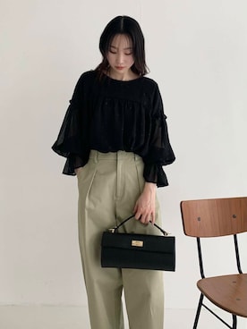 美波さん（レディース・158cm）の春コーディネート