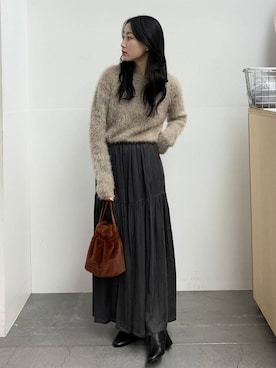 美波さん（レディース・158cm）の冬コーディネート