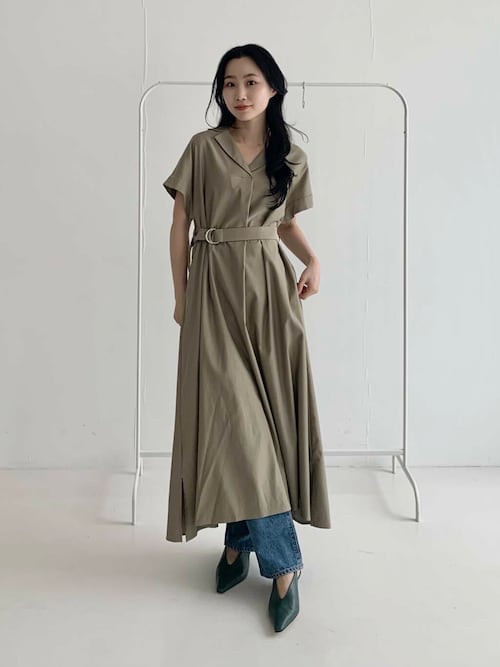 【美品】URBAN RESEACH ROSSOウエストベルトドルマンワンピース セール】ウエストベルトドルマンワンピース（ワンピース