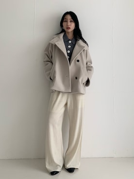 「アイテム（その他アウター）」を使った、美波さん（レディース・158cm・20代）の秋コーディネート