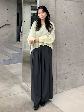 「TICCA（ティッカ）のアイテム」を使った、美波さん（レディース・158cm）の冬コーディネート