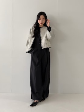 美波さん（レディース・158cm）の冬コーディネート