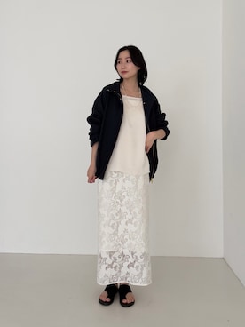 美波さん（レディース・158cm）の冬コーディネート