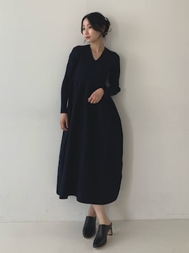 「アイテム（その他シューズ）」を使った、美波さん（レディース・158cm）の秋コーディネート