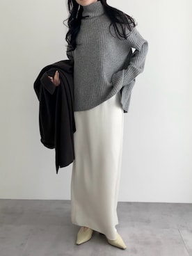 「アイテム（その他シューズ）」を使った、美波さん（レディース・158cm・20代）の冬コーディネート