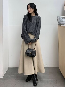美波さん(レディース・158cm)の冬コーディネート